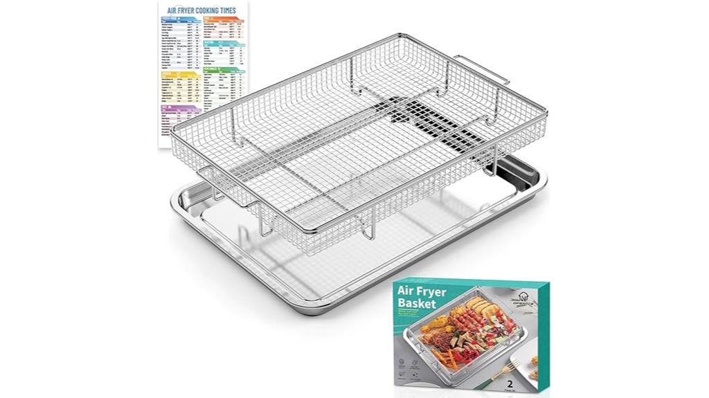 two piece air fryer accessories