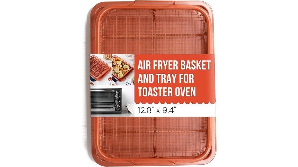 two piece air fryer basket
