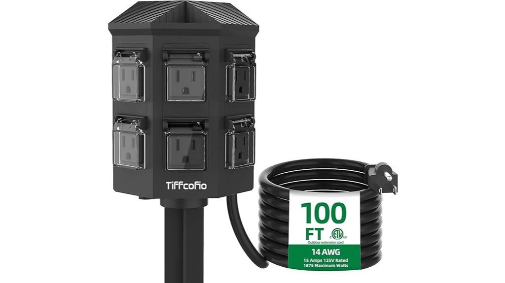 weatherproof outdoor power strip