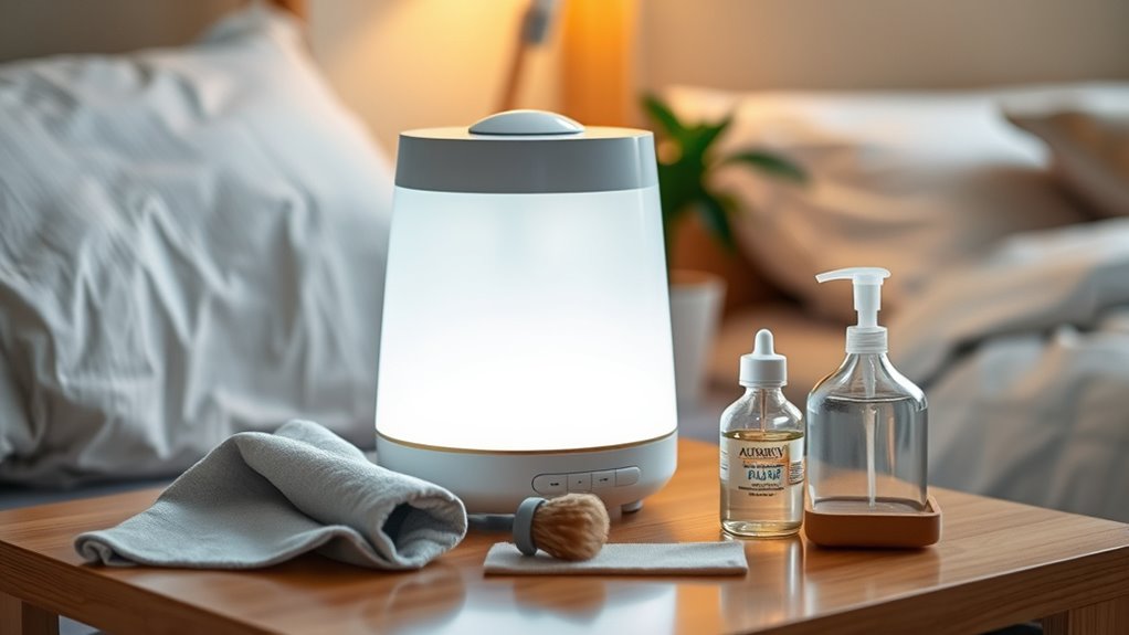 weekly humidifier cleaning routine