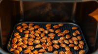 air fry nuts evenly