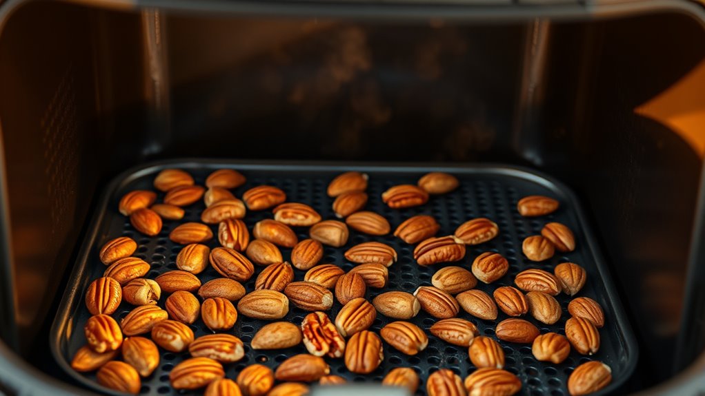 air fry nuts evenly