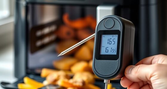 air fryer thermometer features
