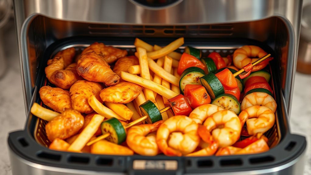 avoid overfilling air fryer