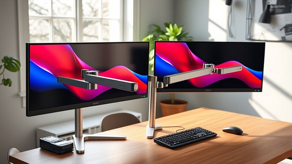 best dual monitor arm options