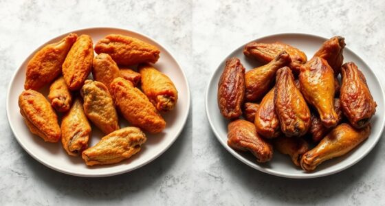 calorie differences in frying