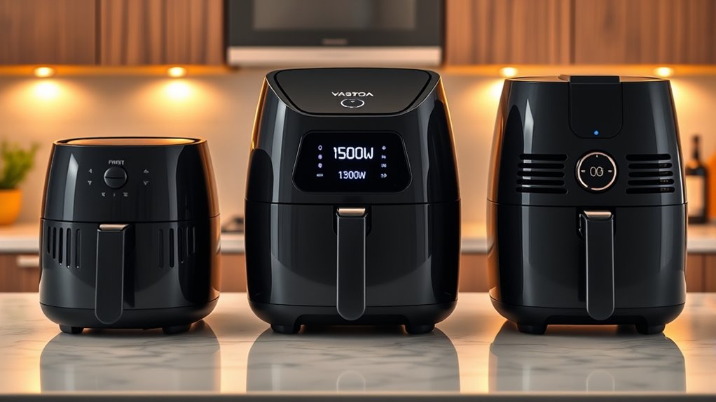 comparing air fryer power