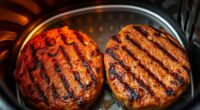 cook juicy air fryer burgers