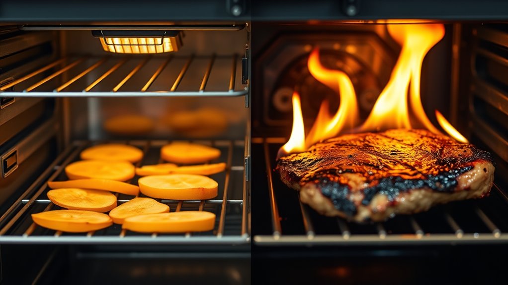 cooking temperature spectrum