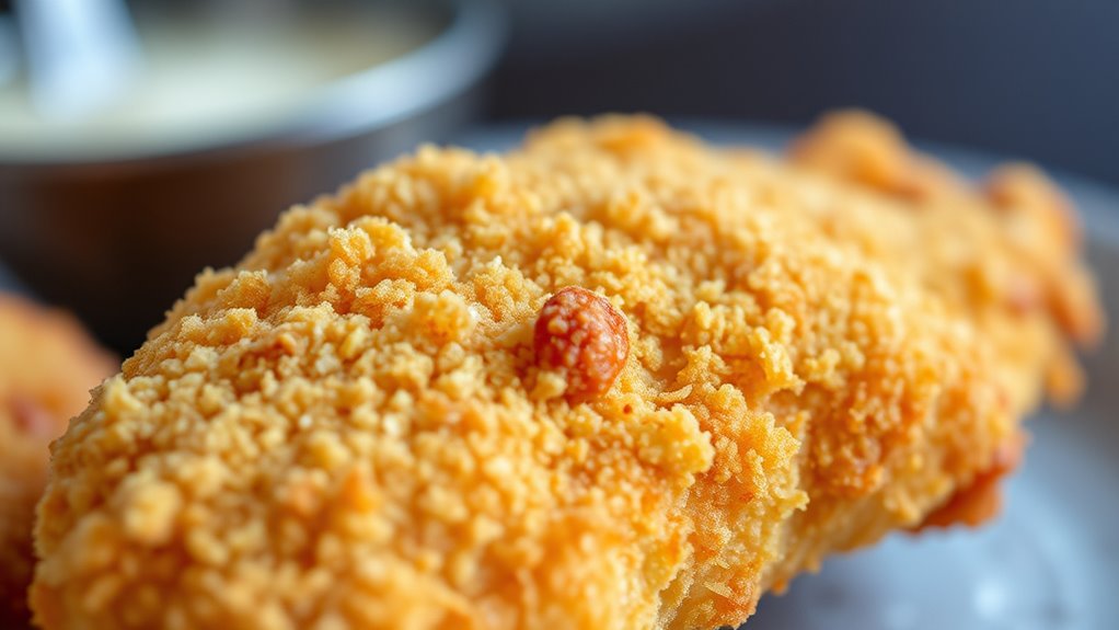 dry ingredients before coating