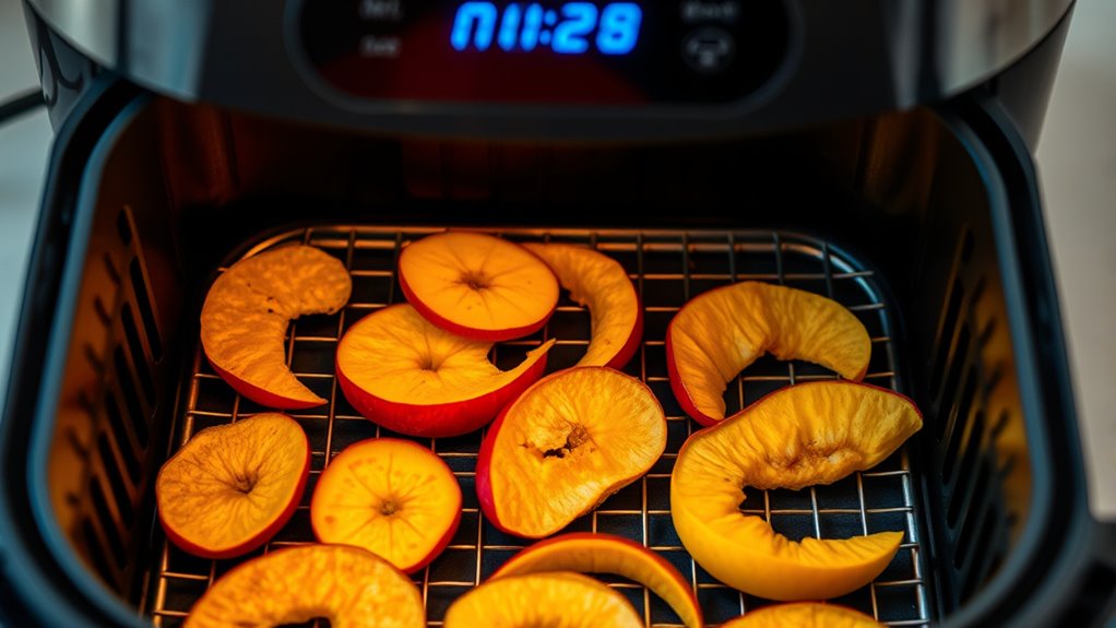 evenly sliced dehydrated fruit