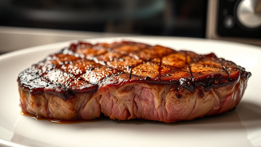 gentle reheating preserves steak