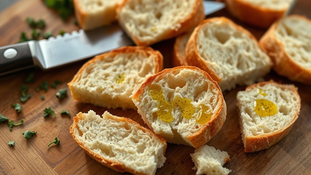 homemade crispy crouton tips
