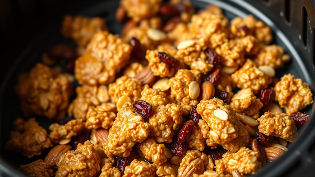 homemade crispy granola clusters