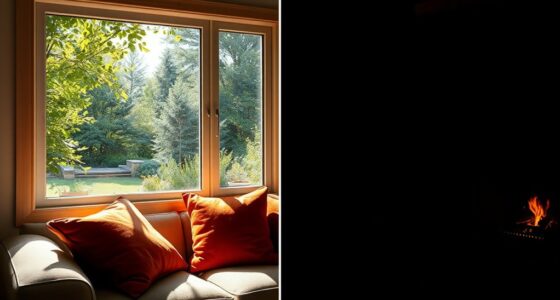 light entry versus heat escape