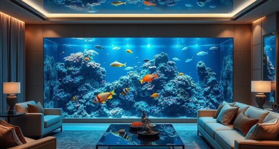 luxury high end aquarium displays