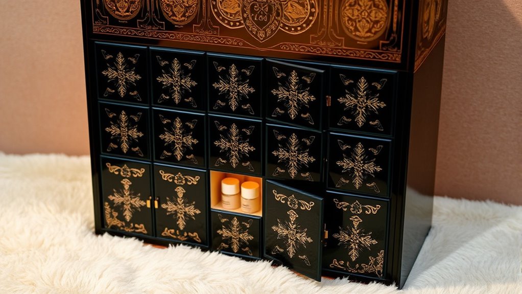 luxury holiday beauty calendars