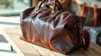 luxury leather travel bags