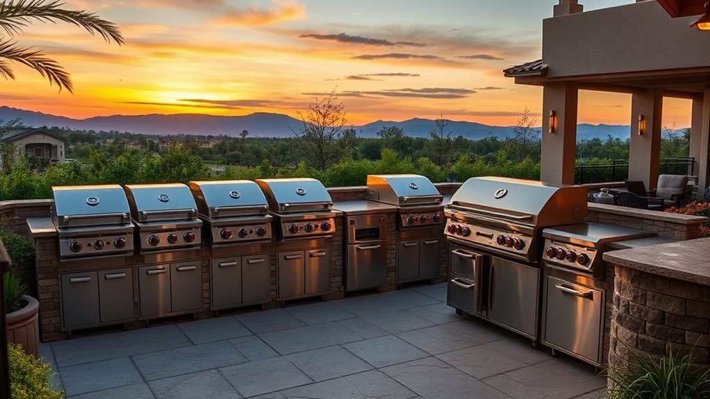 luxury outdoor grill selection