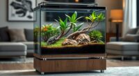 luxury reptile terrarium showcase