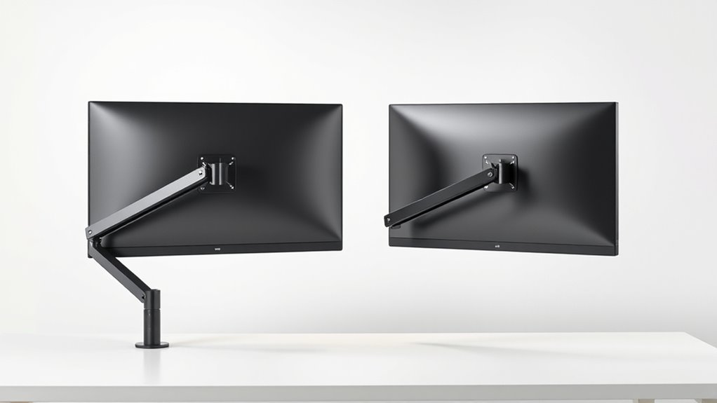 monitor arm compatibility and adjustability