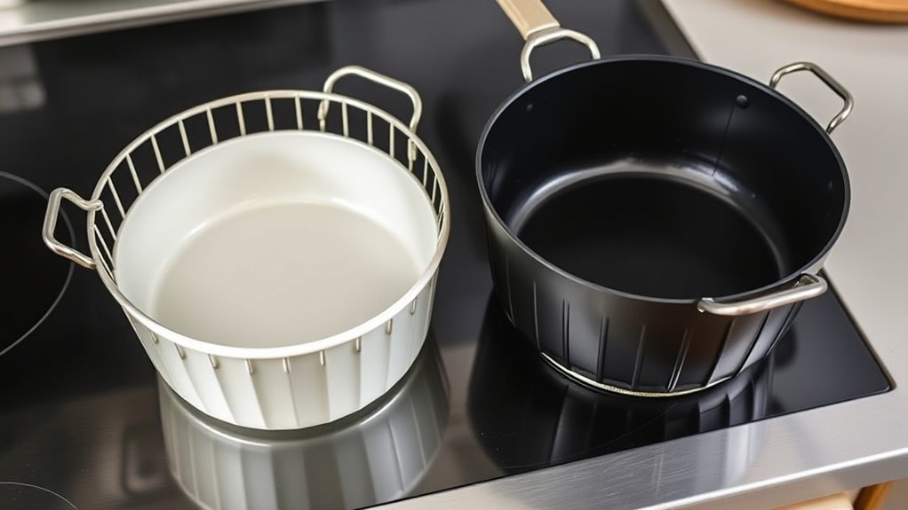 nonstick basket material comparison