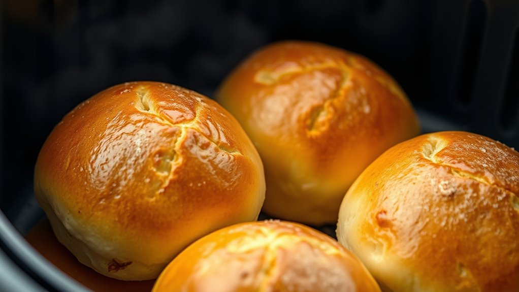 perfect air fryer bread rolls