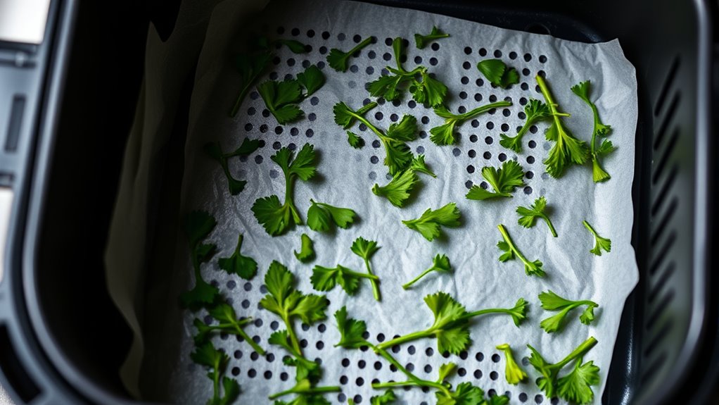 quick air fryer herb drying