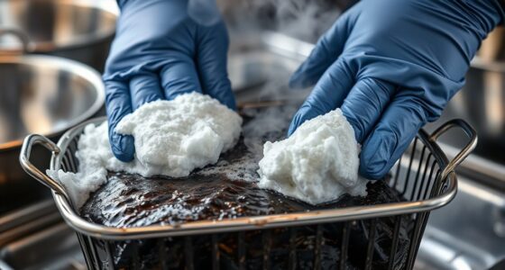 removing stubborn greasy residues