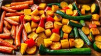 roast vegetables for caramelization