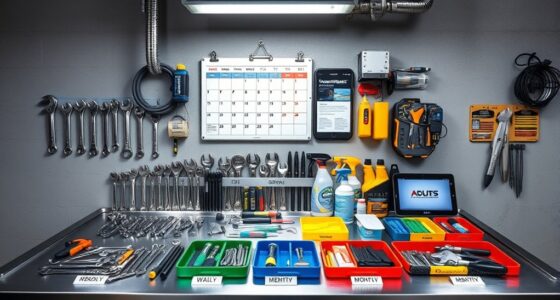 routine equipment upkeep schedule