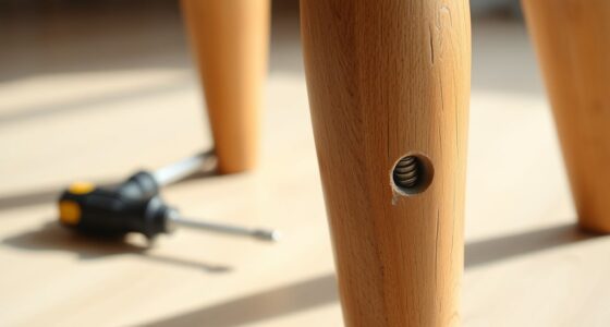 tighten screws stabilize furniture
