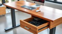 top adjustable desks with organizers