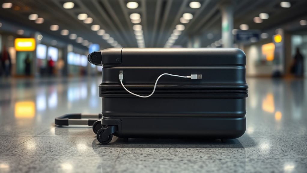 travel friendly luggage with charging