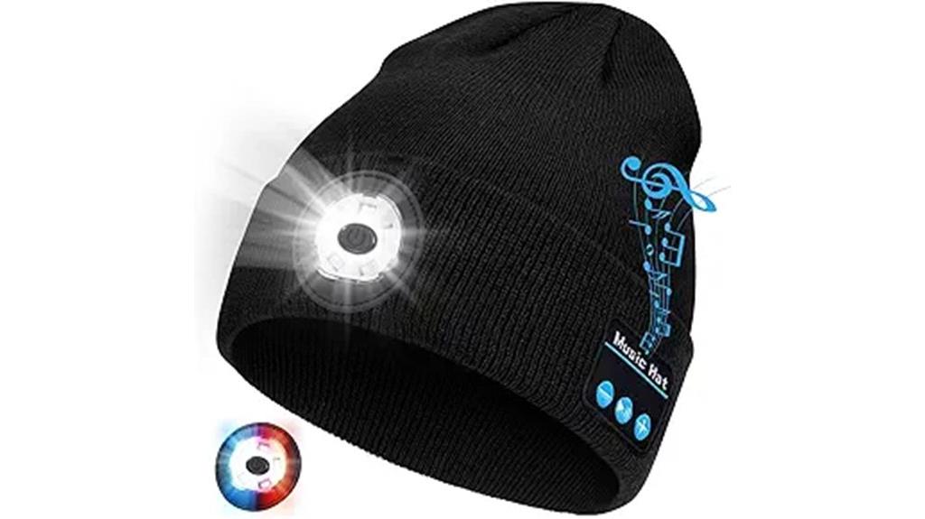 bluetooth light up musical hat