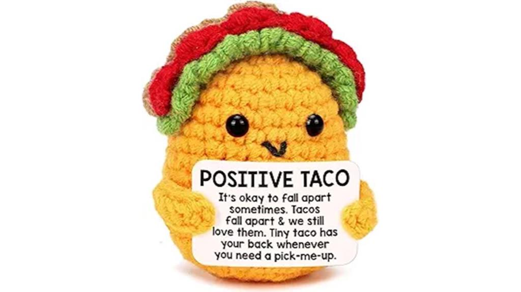 cheerful crochet taco gift