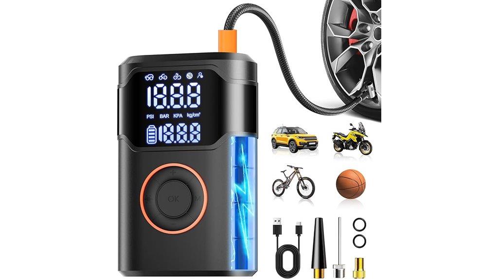 digital tire pressure pump