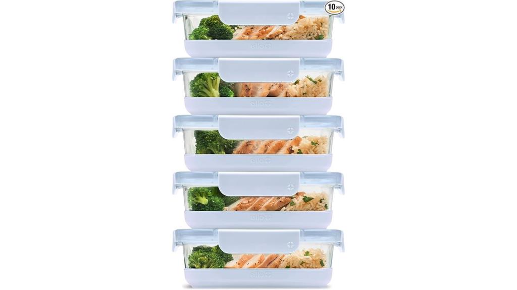 five pack meal prep containers