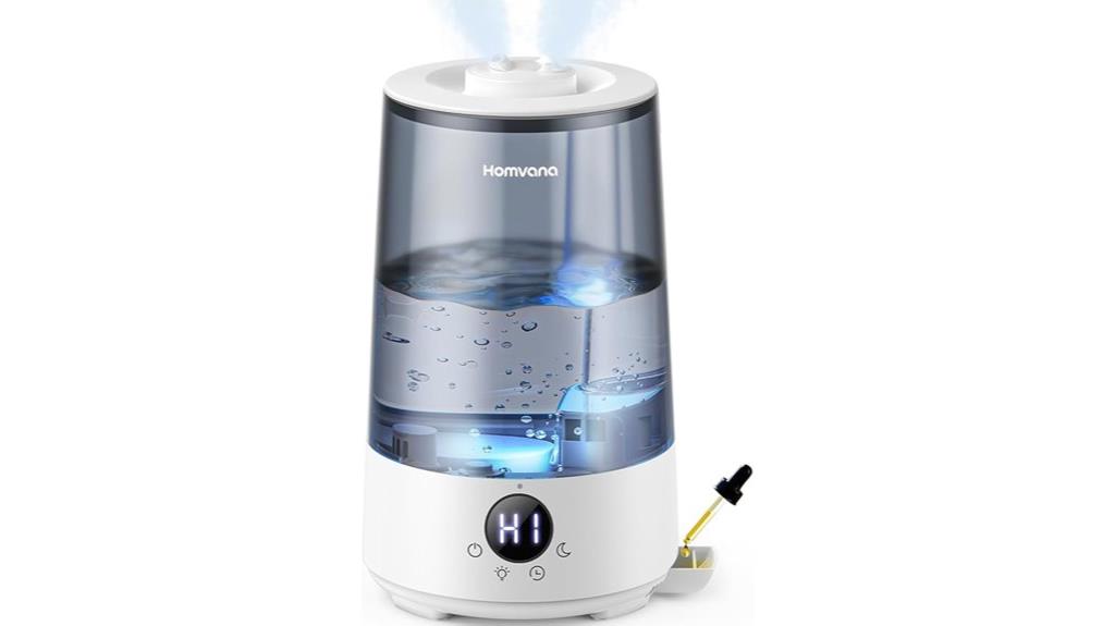 humvana ultrasonic humidifier with night light