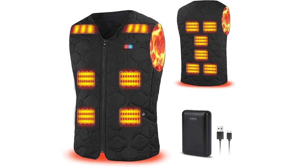 men s heated battery vest