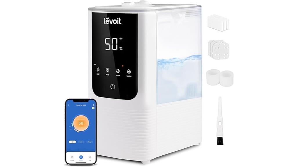 quiet 4 5l bedroom humidifier