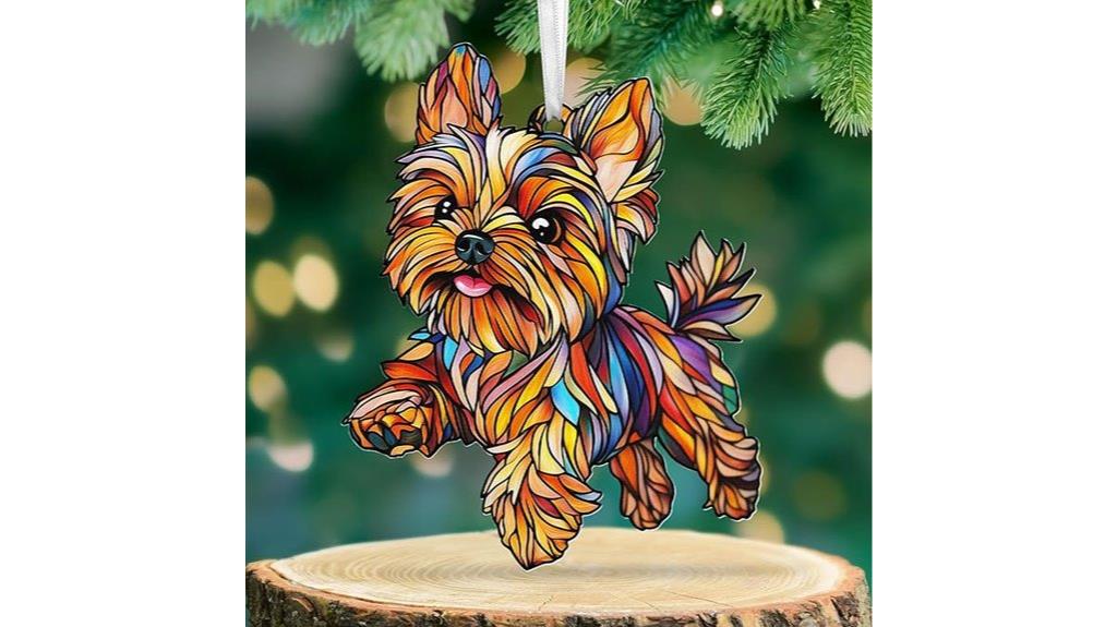 yorkie dog holiday decorations