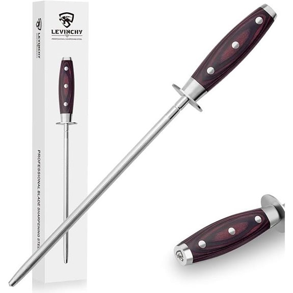 10-inch Honing Steel with Pakkawood Handle