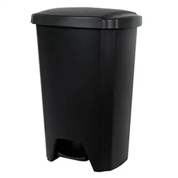12.1 Gallon Step-On Trash Can with Foot Pedal