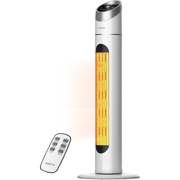 Space Heater 1500W Tower with Remote & Timer