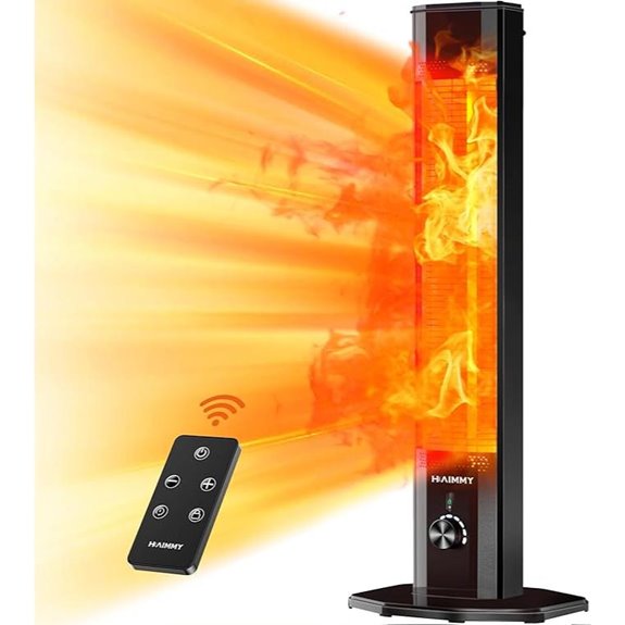 Haimmy 42in Infrared Patio Heater with Remote