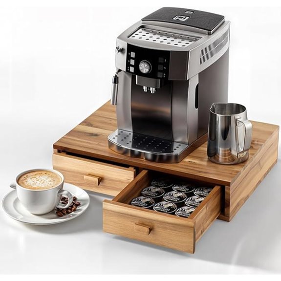 Tinamo Acacia Coffee Pod Storage Box 30 Pod Capacity