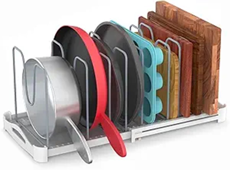 EVERIE Adjustable Bakeware Organizer Rack