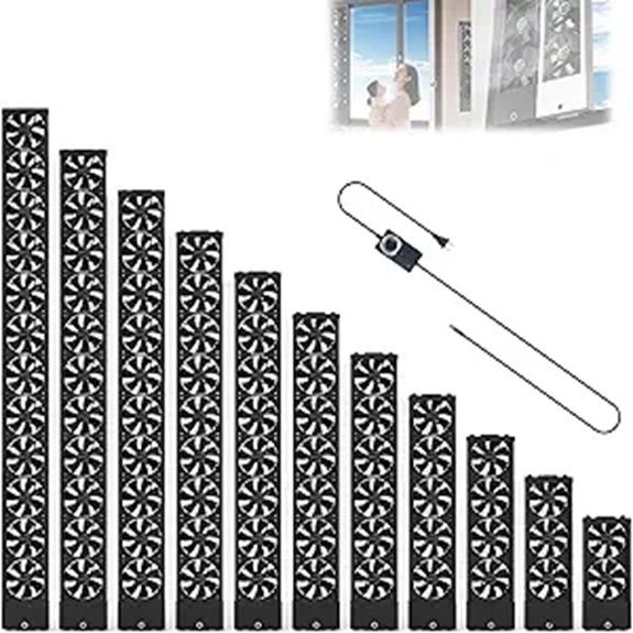Retractable Window Exhaust Fan Adjustable No Drilling Needed