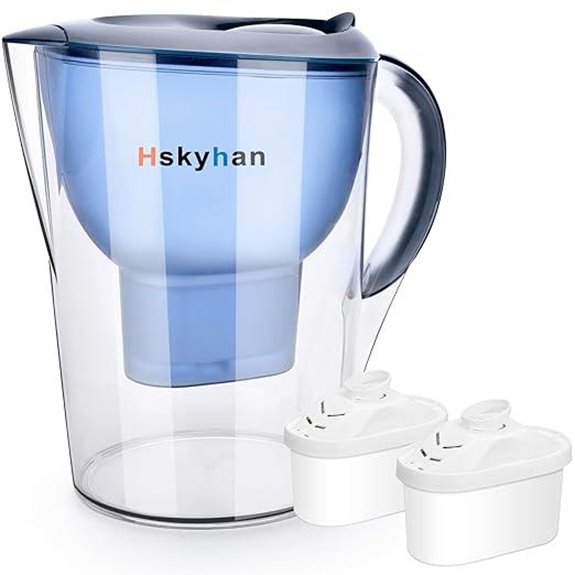 Hskyhan Alkaline Water Filter Pitcher (3.5L 2 Filters)